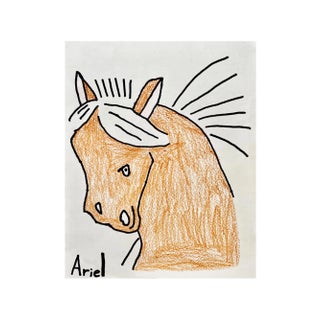 Outsider Art “Chestnut” Giclee Print. - For Sale