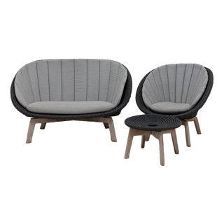 Cane-Line Peacock Garden Set, Set of 2 For Sale