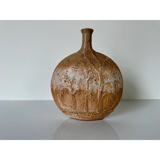 Mid-Century Modern Mid- Century Sladek Organic Earth Tone Art Bud Pottery Vase/ Sold For Sale - Image 3 of 11