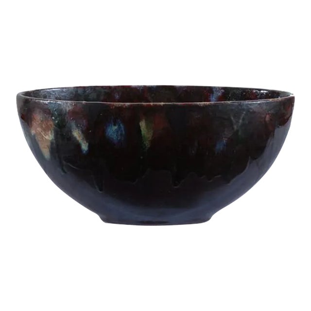 1990s Italian Hand Painted Oval Centerpiece For Sale