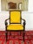French Carved Wooden Armchair with Yellow Velvet, France, 1820 For Sale - Image 6 of 13