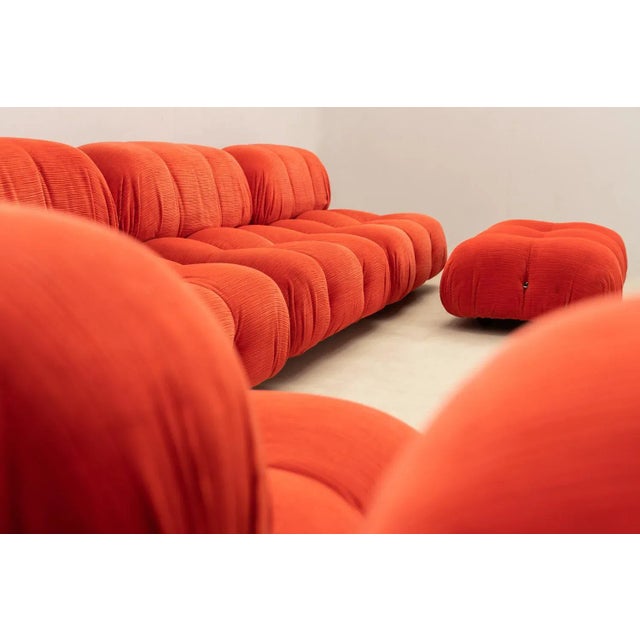 Red Camaleonda Sofa by Mario Bellini for B&B Italia, 1970, Set of 6 For Sale - Image 8 of 12