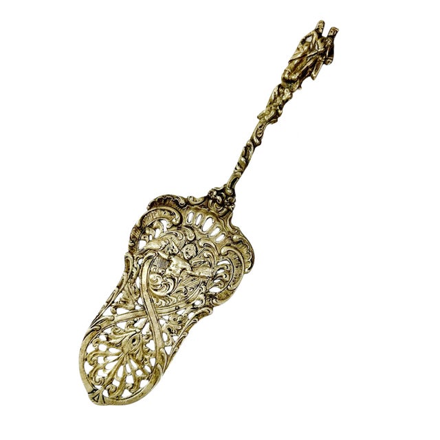 Italian Late 19th Century Italian Silver Plate Dessert Server For Sale - Image 3 of 4