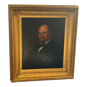 19th Century Portrait of a Gentleman by Robert McKee, Oil on Canvas, Framed