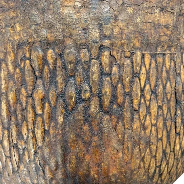 Wood Mid-20th Century Chinese Woven Reed Basket For Sale - Image 7 of 10