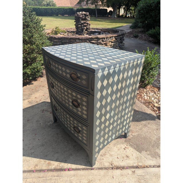 Vintage Custom Made Harlequin Dresser by Drexel Furniture For Sale - Image 11 of 18