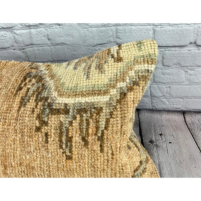 Turkish 16 x 24 Rug Pillow Aegean Reverie Turkish Pillow Cushion Cover For Sale - Image 3 of 4