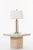Willy Rizzo Travertine Marble Side Table Willy Rizzo Style For Sale - Image 4 of 6