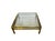 Vintage 1970s Brass & Glass Square Coffee Table | Hollywood Regency Mid-Century Modern Cocktail Table | Maison Jansen Style For Sale - Image 14 of 14
