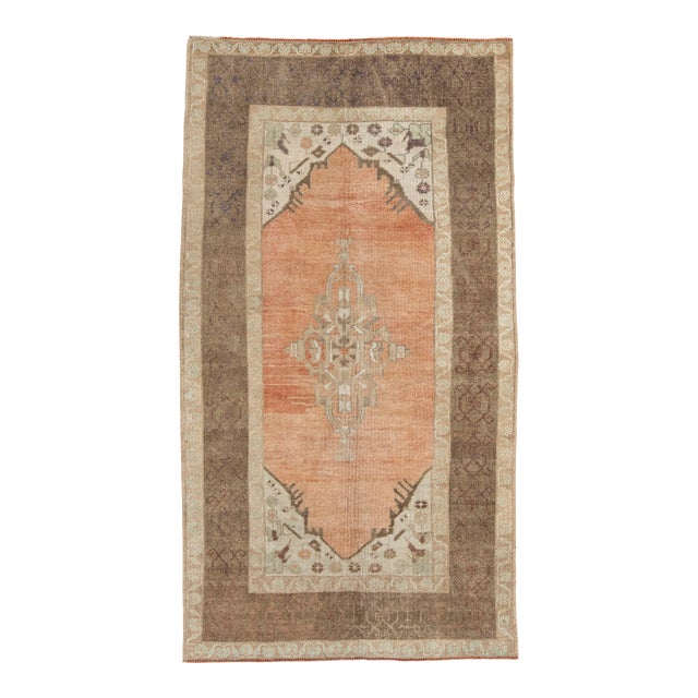 Turkish Vintage Rug 4' x 7'3" #21002 For Sale