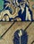 Blue Framed Large Japanese Embroidery Silk Fukusa of Superb Quality Meiji Period For Sale - Image 8 of 18
