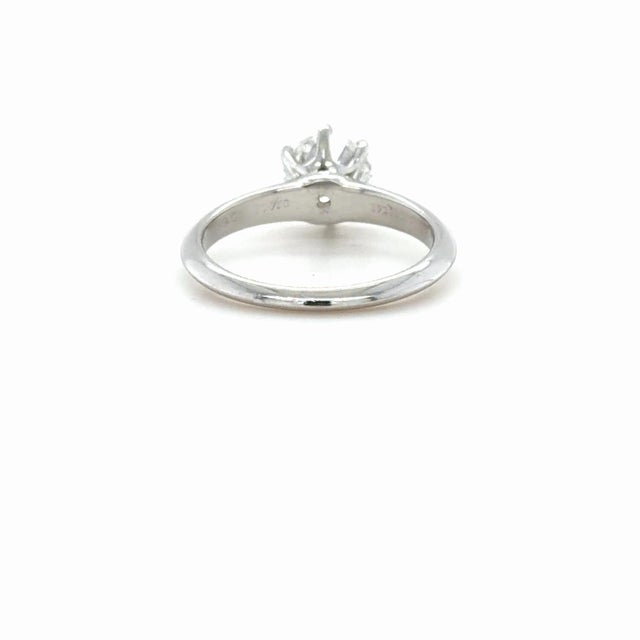 Tiffany and Co. Tiffany & Co. Platinum Engagement Ring 1.25ct Diamond Size 6 Platinum For Sale - Image 4 of 6