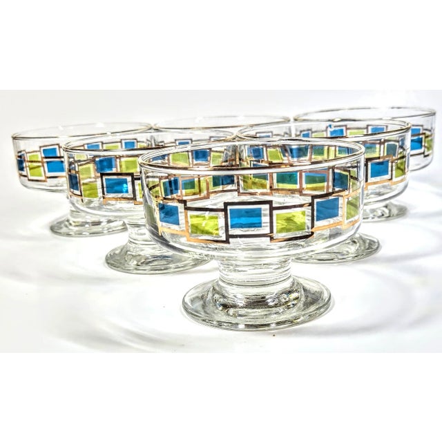 Midcentury Scandinavian Champagne Coupes- Set of 6 For Sale - Image 9 of 9