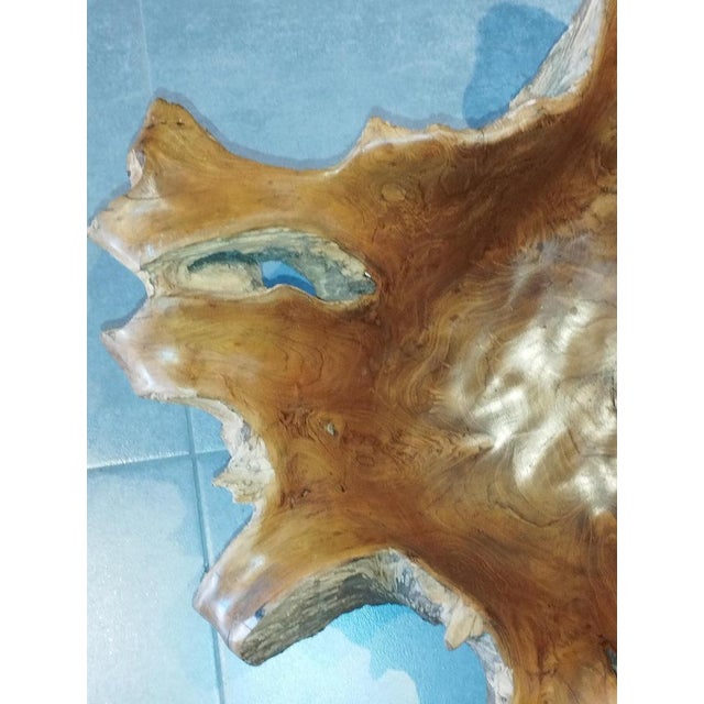 Brutalist Sculptural Wooden Centerpiece, 1970s For Sale - Image 4 of 18