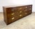 Henredon Scene One Campaign Style 7-Drawer Long Dresser in Oak & Brass For Sale - Image 11 of 12