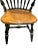 Ethan Allen Comb Back Chair in Black Paint and Natural Maple For Sale In Saint Louis - Image 6 of 8