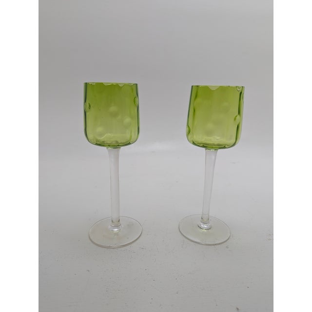 Meteor Wine Glasses by Koloman Moser for the Wiener Werkstätte, 1900, Set of 2 For Sale - Image 9 of 9