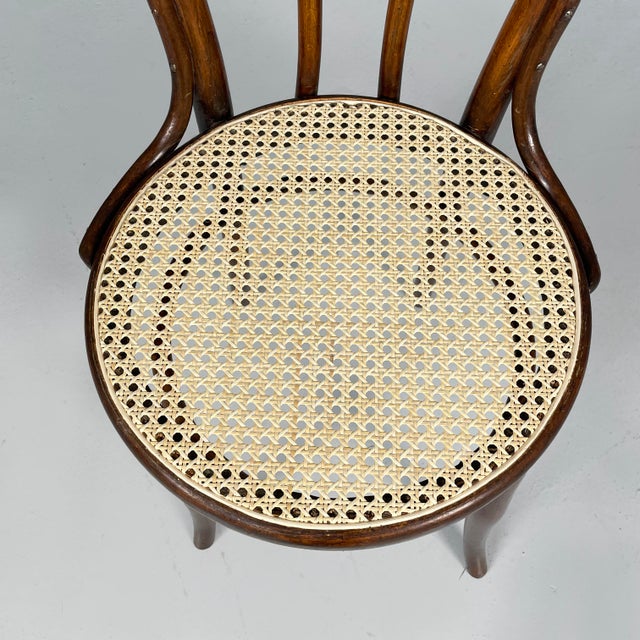 Italian Chairs in Wood and Straw, 1900s, Set of 4 For Sale - Image 11 of 17