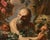 Bottega Di Abraham Brueghel, Portrait of the Greek Philosopher Diogenes with a Composition of Fruit, 1680, Oil on Canvas For Sale - Image 11 of 14