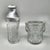 Silver Mid-Century Italian Cut Crystal and Brushed Metal Cocktail Set by Arir, 1960s, Set of 2 For Sale - Image 8 of 8