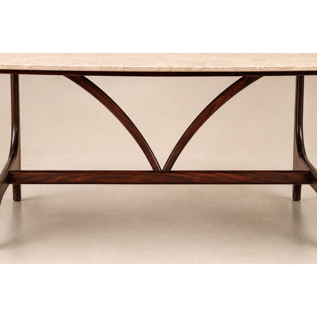 Brasilia Dining Table in Brazilian Rosewood & Marble, Brazil, C. 1965 For Sale - Image 12 of 18