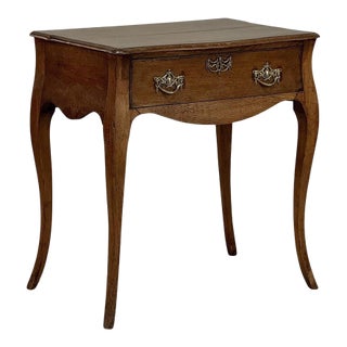18th Century Dutch Oak End Table With Cabriole Legs For Sale