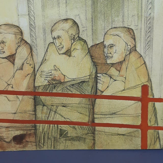 Silvano Briccola, Untitled, 1950s, Oil on Canvas For Sale - Image 4 of 16