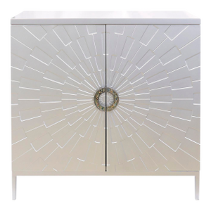Pasargad Home Calypso Silver Bar Cabinet