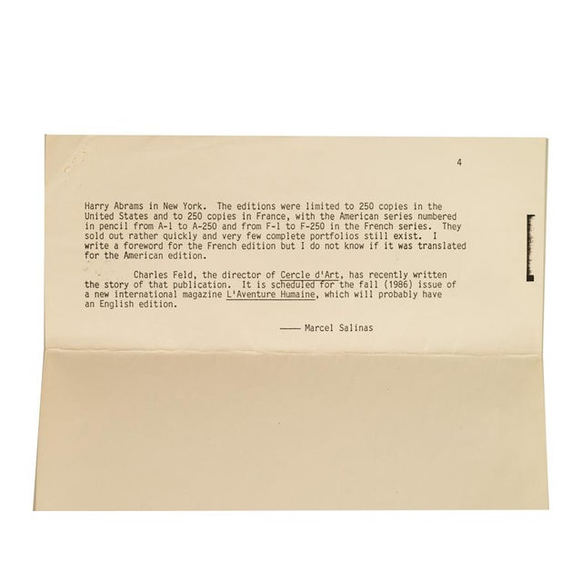 Original Colored Cubist Imaginary Portrait Signed Numbered by Pablo Picasso, 1969 With Marcel Salinas Letter For Sale - Image 18 of 18