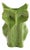 Marni for Serax "After Midnight" Glazed Ceramic Green Owl Vase For Sale