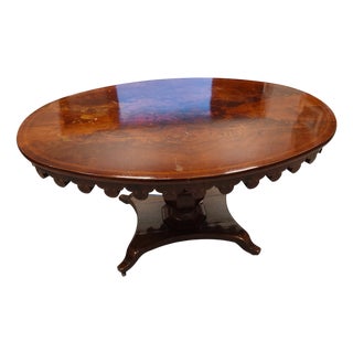 Oval Table in Mahogany, 1830 For Sale