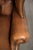 Animal Skin Chesterfield Cowhide Wing Armchair In Light Brown For Sale - Image 7 of 13