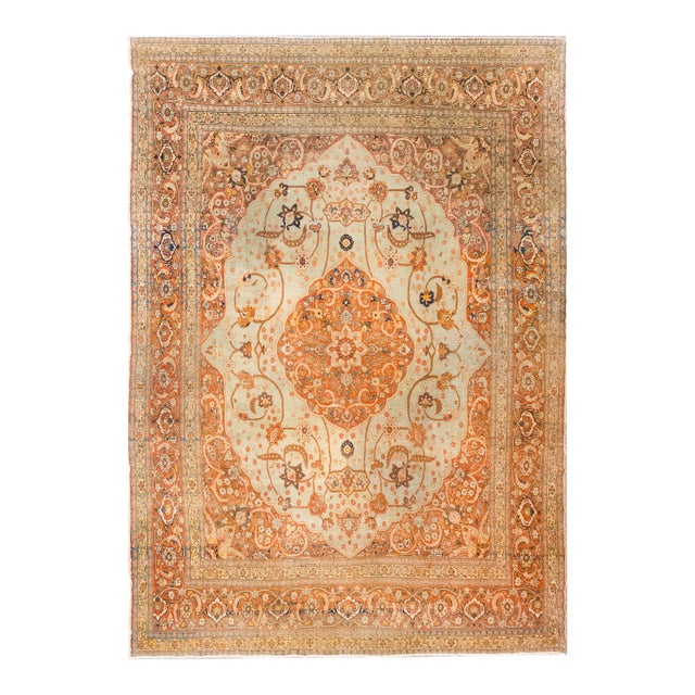 Early 20th Century Persian Hadji Jallili Tabriz Rug For Sale