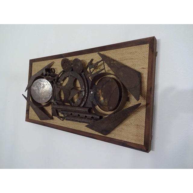 Brutalist Metal Wall Panels by Henrik Horst, Denmark, 1960s, Set of 2 For Sale - Image 9 of 16
