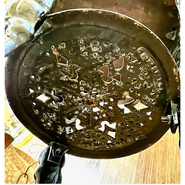 19th Century Cast Iron London Pub Table W/Wooden Mahogany Top For Sale - Image 12 of 12