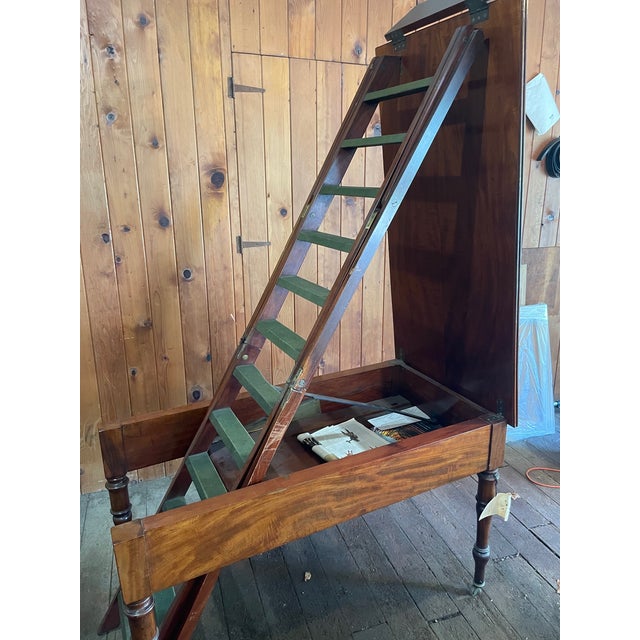 English Antique English Metamorphic Library Steps Table For Sale - Image 3 of 7