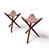 Vintage Tooled Leather Tripod Chairs, Set of 2 For Sale - Image 18 of 18