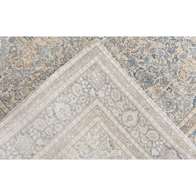 1900 - 1909 Authentic Persian Tabriz Handmade Wool Rug For Sale - Image 5 of 9