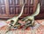 Pair of Mid-Century Solid Brass Eagle Sculptures, C. 1960s For Sale - Image 4 of 9