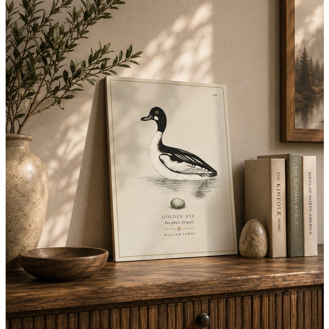 THE WILLIAM LEWIN WATERBIRDS & WADERS COLLECTION "The Golden Eye" Introduce a striking anchor of historical British...