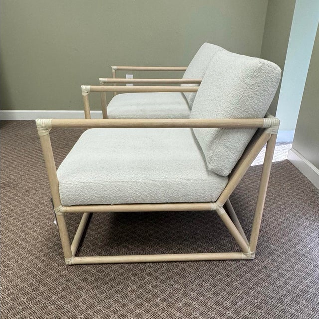 Modern Barbara Barry for McGuire Furniture Frame Lounge Chair- Set of 2 For Sale - Image 3 of 12