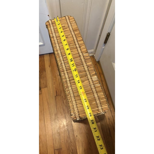 Vintage MCM Bamboo Shelf Boho Book Shelf For Sale - Image 4 of 5