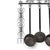 Circa 1820 Continental Hand-Forged Wrought Iron Archelle With Three Utensils For Sale - Image 9 of 11