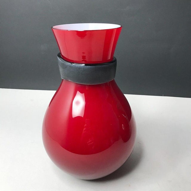 Fasciati Vases by Salviati Murano for Simon Moore, Venice, 1999, Set of 2 For Sale - Image 12 of 18