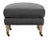 Contemporary Greta Ottoman, Fawn Linen For Sale - Image 3 of 7