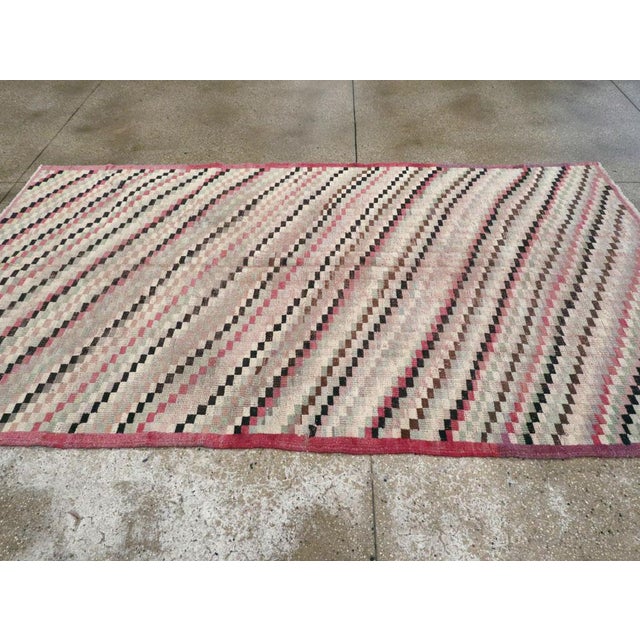 Textile Galerie Shabab Collection Mid-20th Century Turkish Anatolian Accent Rug For Sale - Image 7 of 9