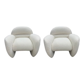 Pair of 1990s Vladimir Kagan Club Chairs. For Sale