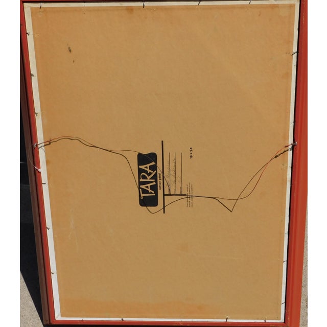 Mid-Century Modern Mid 20th C. Oil Painting Modernist Woman Portrait Signed For Sale - Image 3 of 3