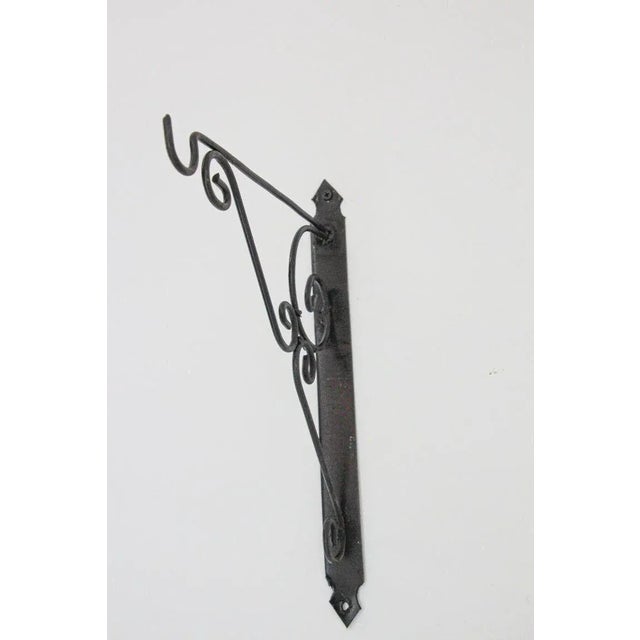 Wall Mounted Iron Bracket for Lanterns or Signs For Sale In Palm Springs - Image 6 of 13