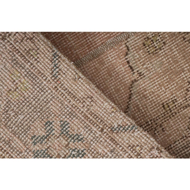 Textile Vintage Mid Century Turkish Oushak Runner 1'8'' X 12'9'' For Sale - Image 7 of 10